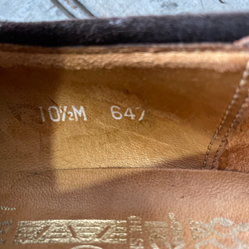 Johnston & Murphy Aristocraft Men's Brown Suede Loafers - Picture 7 of 9